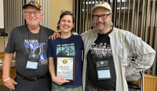 Knighton Award winners from the MMS: John Lamprecht, Kathy Yerich, and Ron Spinosa