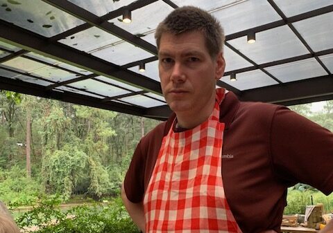 Aaron cooking in Mexico