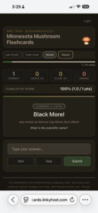 Dark mode in Learning the Names App
